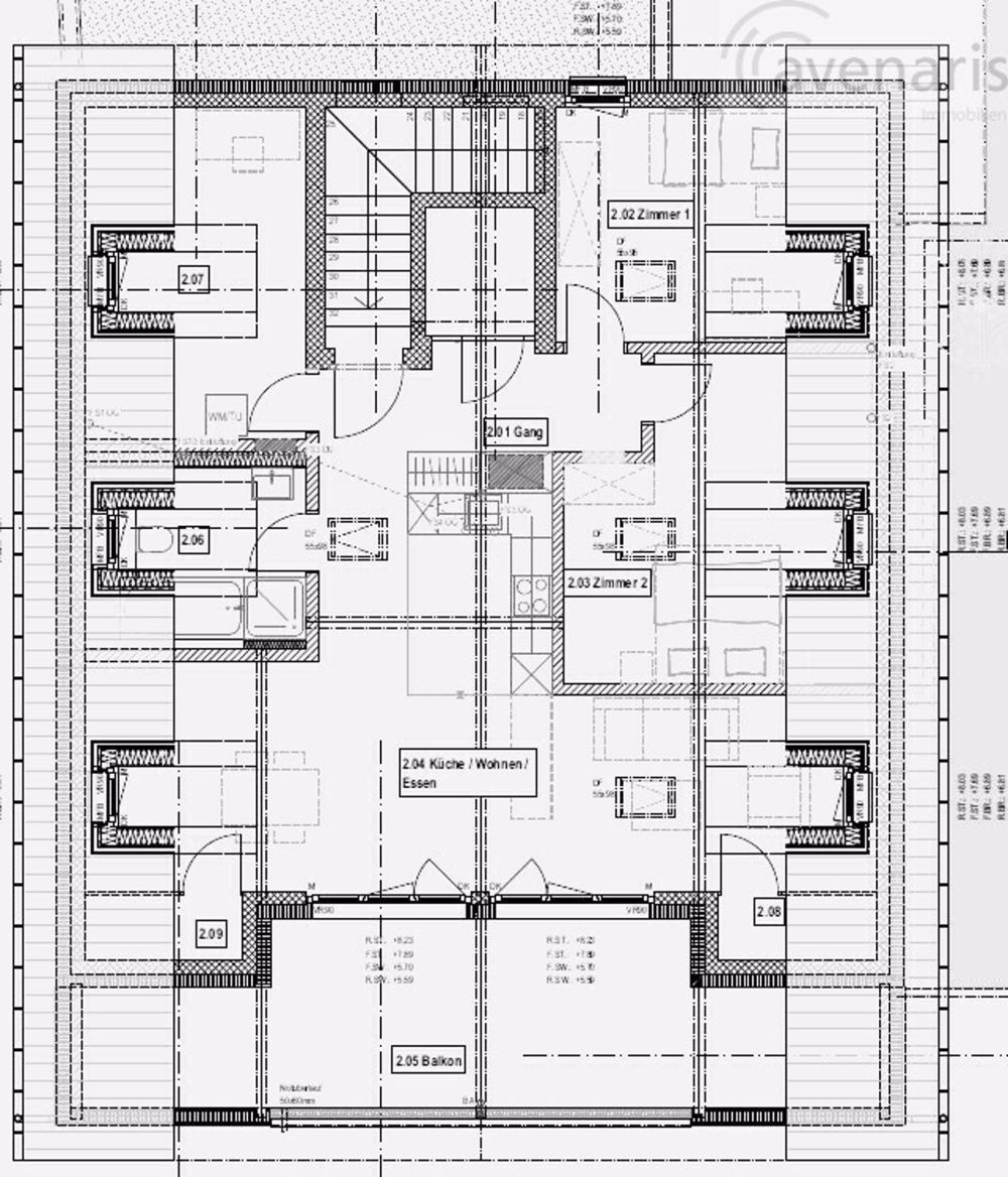 Ihr neues Zuhause im Herzen von Magden: Moderne Wohnungen mit Stil - Grundriss Dachgeschoss 3.5 Zimmer Wohnung Gartenhaus