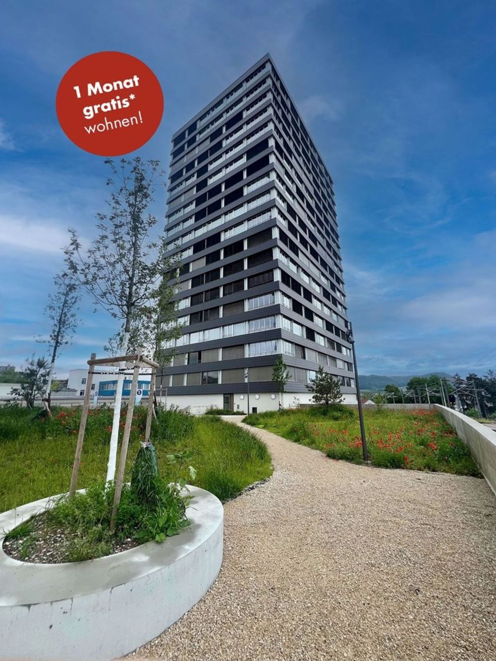 1 Monat gratis wohnen - Herausragend wohnen - Rhyfalltower - Gratismonat