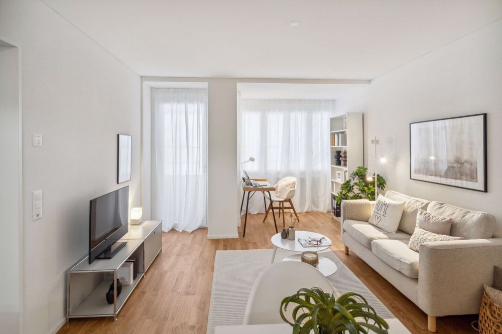 Attractive, exclusive and urban - your new rental flat in the heart of the city - Wohnzimmer