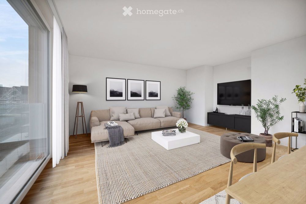 Lichtdurchflutete 4.5 Zimmer Wohnung in der Überbauung "zur Farb - Bild 1