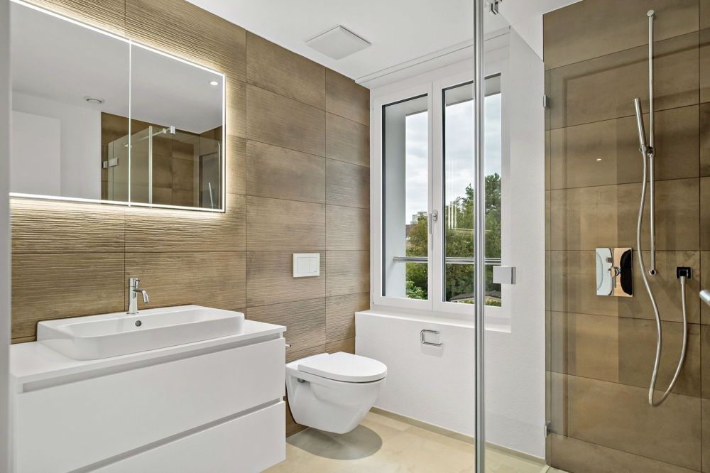 Neubau 3.5 Zi. Wohnung - Erstbezug mit Lift - Badezimmer