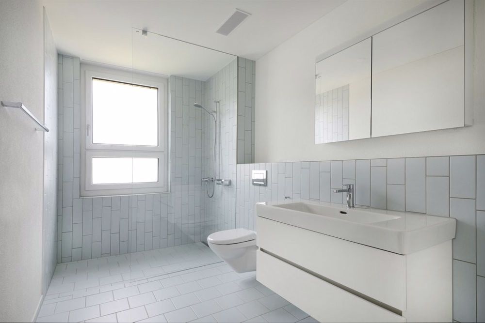 Neubauwohnung für Singles oder Paare - Badezimmer/Dusche Ausbaustandard
