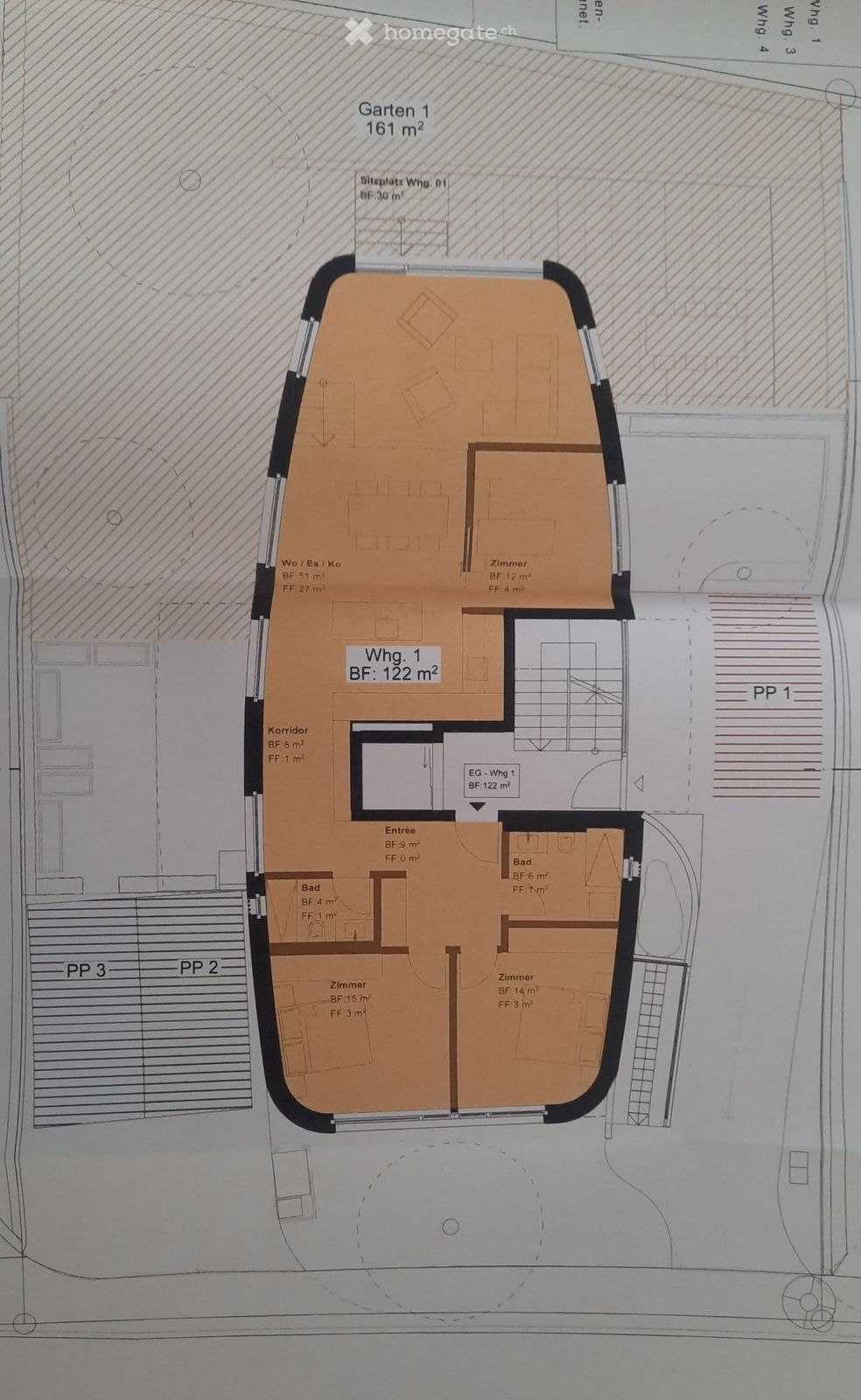 Moderne 4.5-Zimmer-Wohnung mit 161 m2 Garten in Zürich-Altstetten - Bild 2