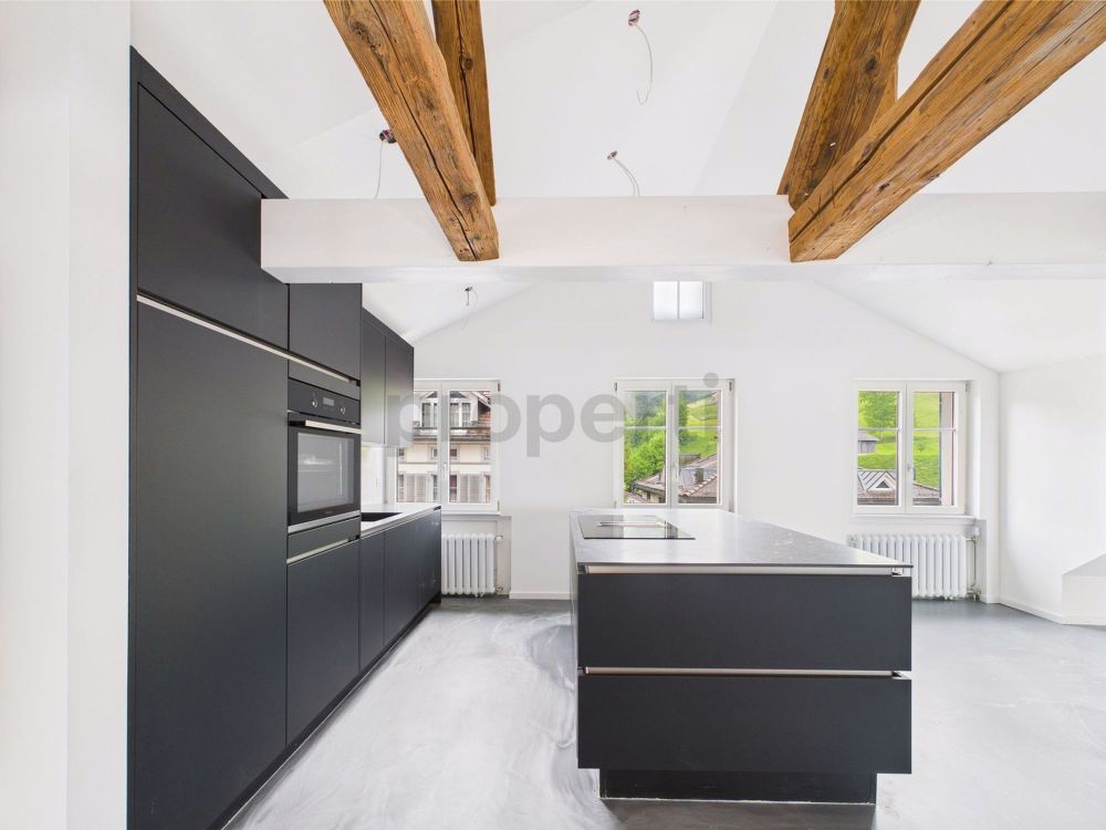 Modernes Loft mit Charme und Aussicht Wohnen über den Dächern von Lichtensteig - Bild 2