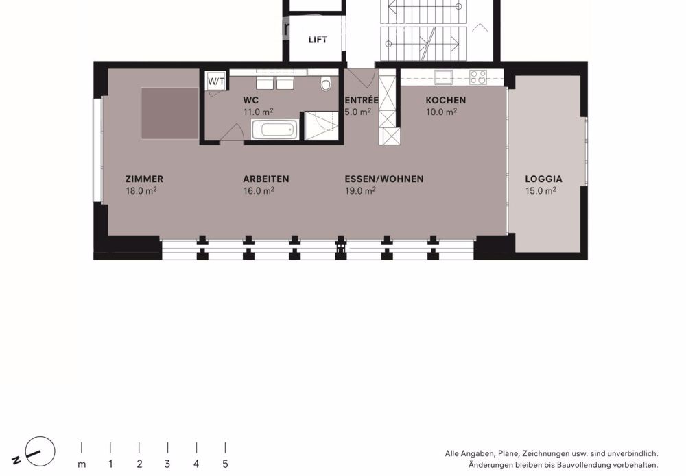 79m2-Loft plus Loggia, in Schaffhausen - Bild 10