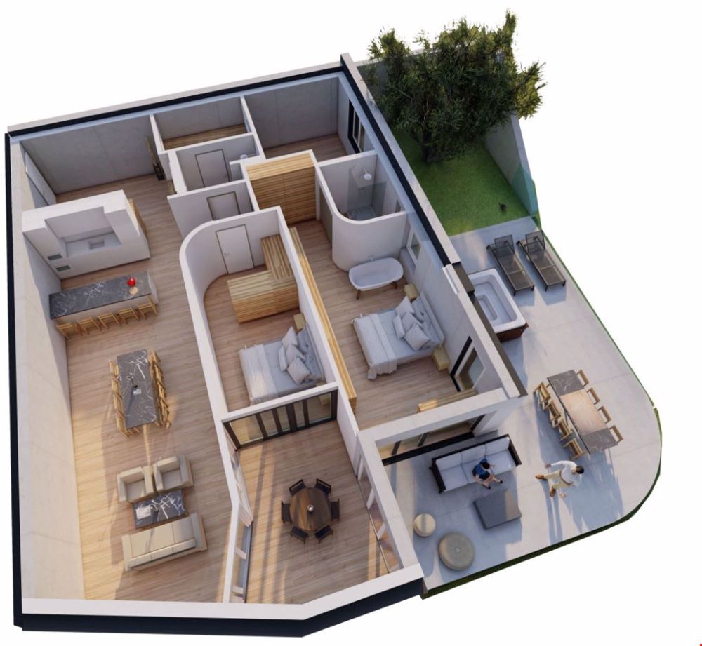 Luxuriose Terrassewohnung mit Panoramablick und Fitnessraum! - Bild 1