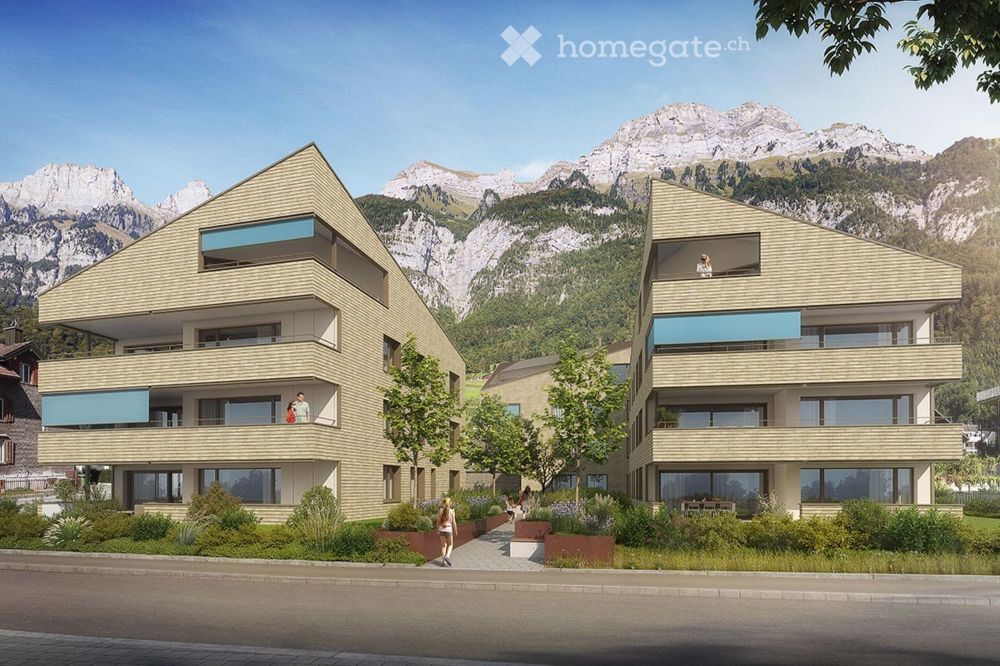 Moderne 3.5-Zimmer-Neubau-Wohnung mit Bergblick in Walenstadt **ERSTVERMIETUNG** - Bild 1