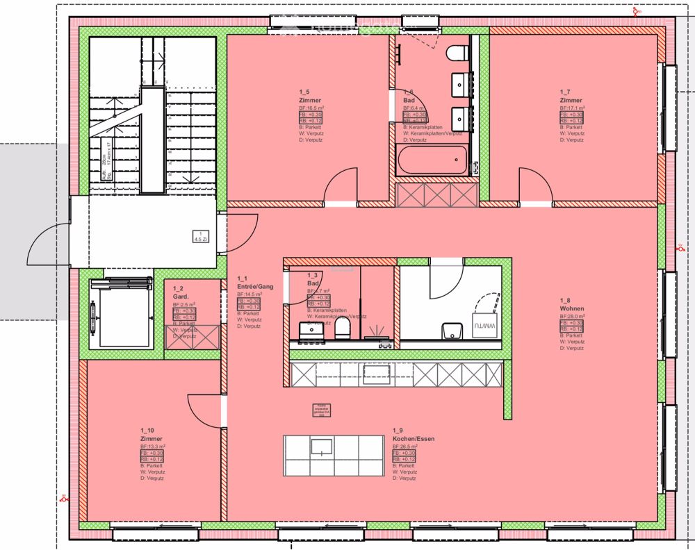 Grosszügige 4.5-Zimmer-Neubau-Wohnung mit Bergblick in Chur - Bild 11