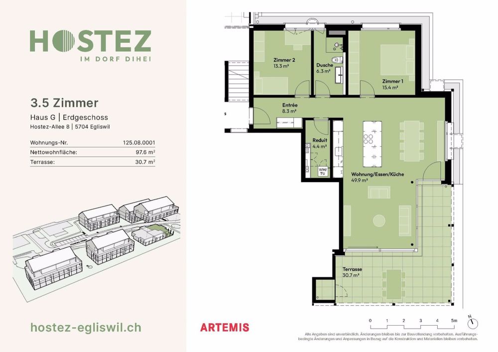 Erstvermietung Überbauung Hostez - im Dorf dihei - Bild 5