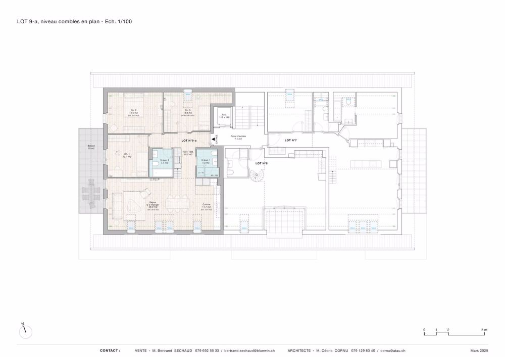 Magnifique appartement aux COMBLES avec MEZZANINE et Grand balcon - Lot 9 - Bild 5
