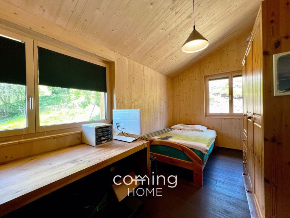 Nachhaltig wohnen in Ferden - Vollholzhaus zur Miete mit Alpenblick - Bild 7