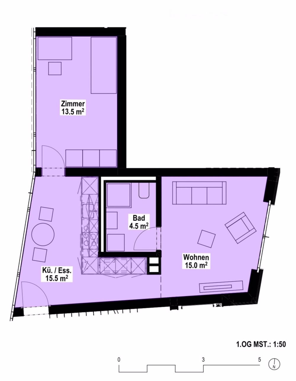 Moderne 2.5-Zimmer-Wohnung im Herzen von Stans - Bild 5