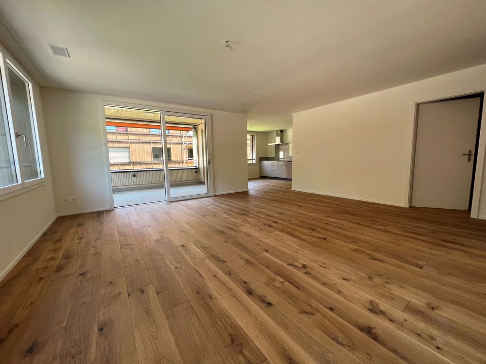 Wunderschöne 113m² Neubauwohnung im Fischermätteli - Wohnzimmer