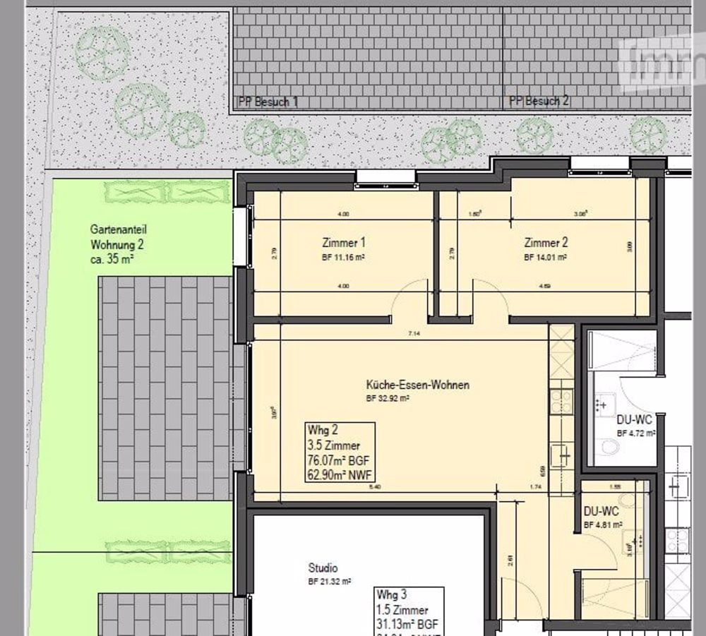 Wohnung + Tiefgaragen-PP, 2 Min. Autobahn, 10 Min. SBB - Bild 5