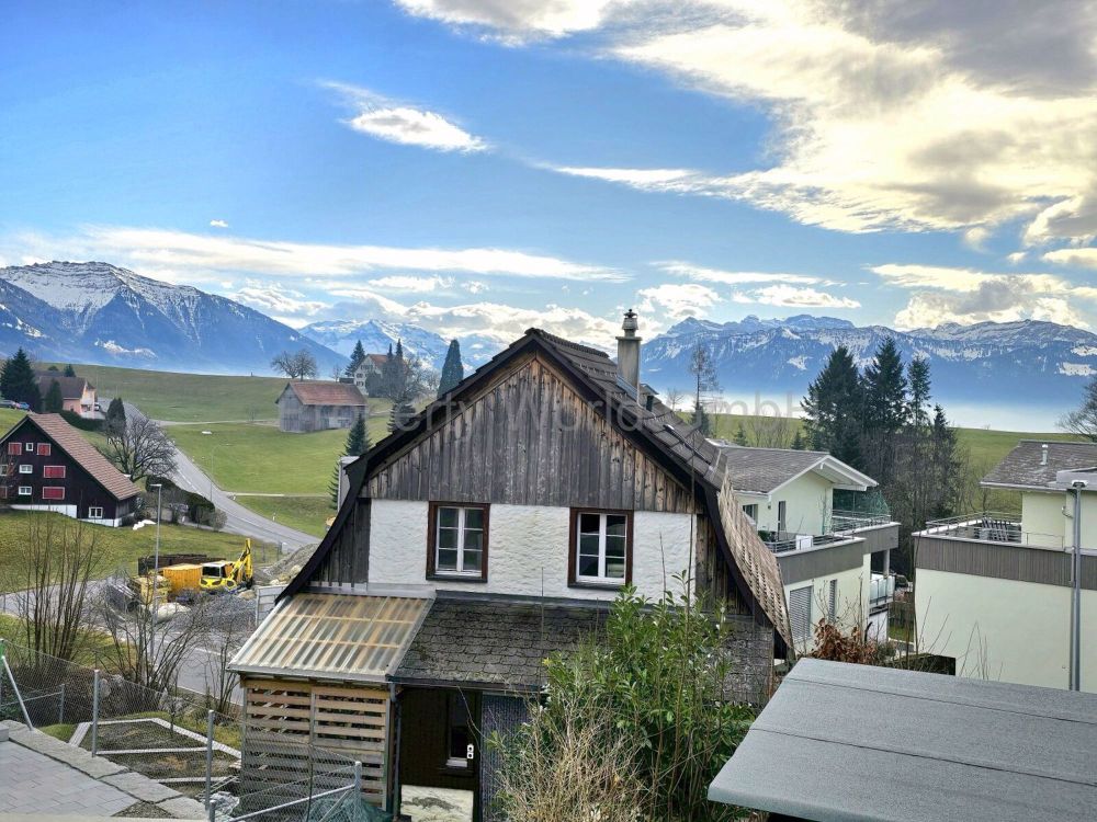 Exklusive 3,5 Zimmer-Whg. im Naherholungsgebiet Gebertingen (Gommiswa - Aussicht von der Terrasse
