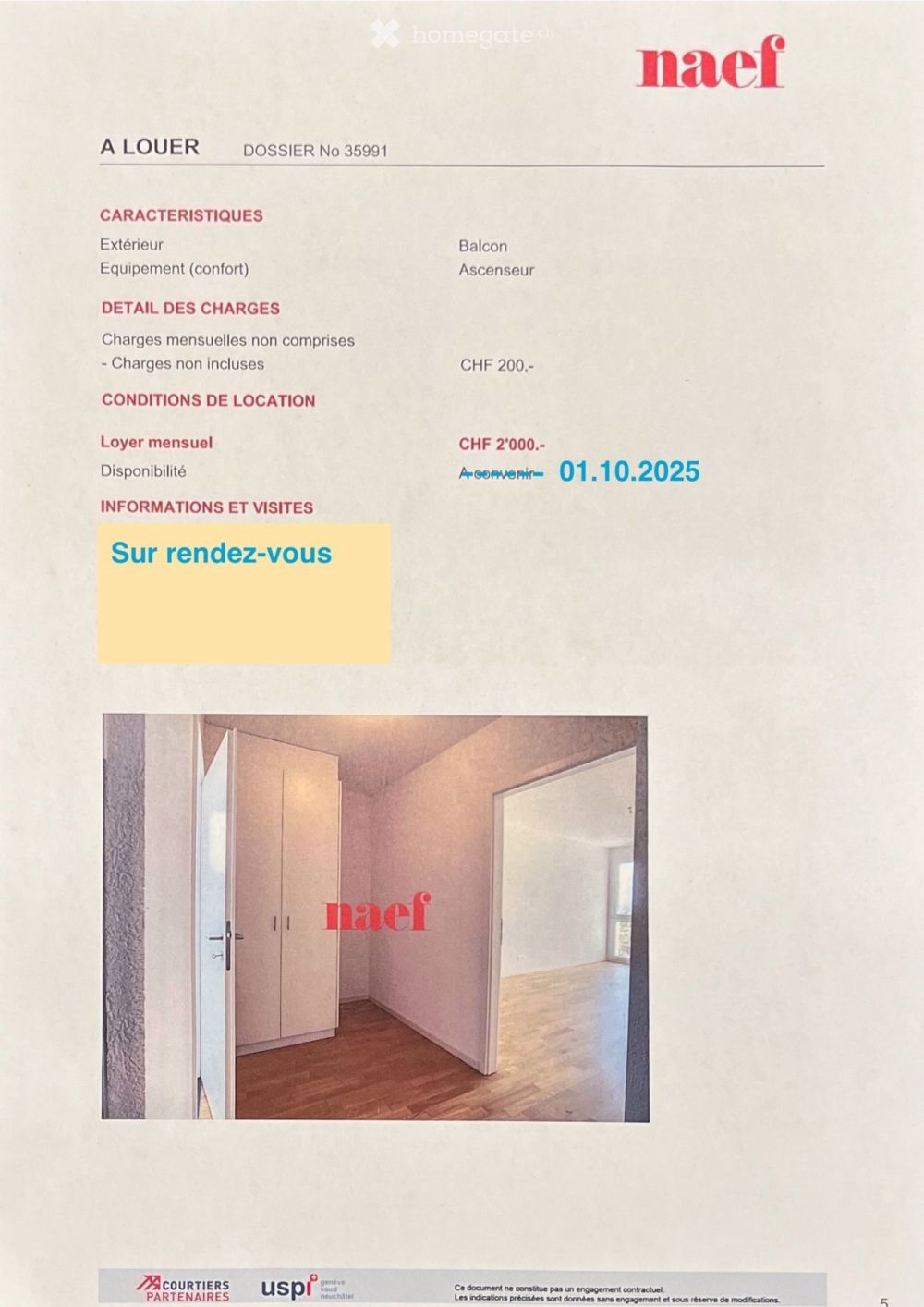 Modern 76m2 Apt with Lake View / Un bel appartement 2,5 pièces disponible à 01.10.2025 ou à convenir - Bild 5