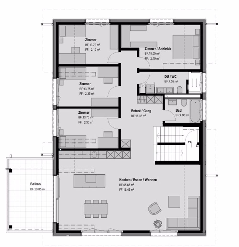 5.5-Zimmer-Dachgeschosswohnung in Roggliswil - Bild 3
