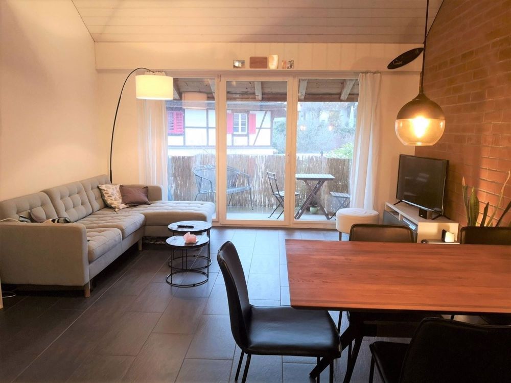 Moderne 2 Zimmer Maisonette Wohnung über dem Reithof - wohnzimmer 1
