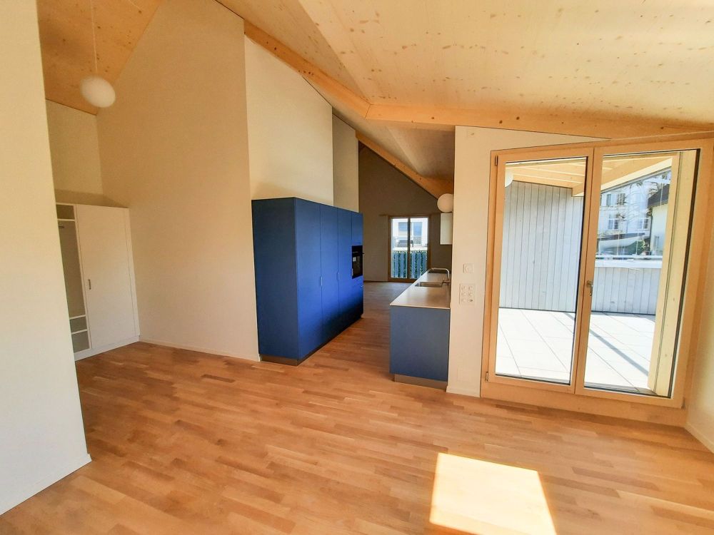 Dachwohnungen in Holzbauweise mit sonniger Loggia / und weitere individuelle Wohnungen (EG, OG) - Bild 9