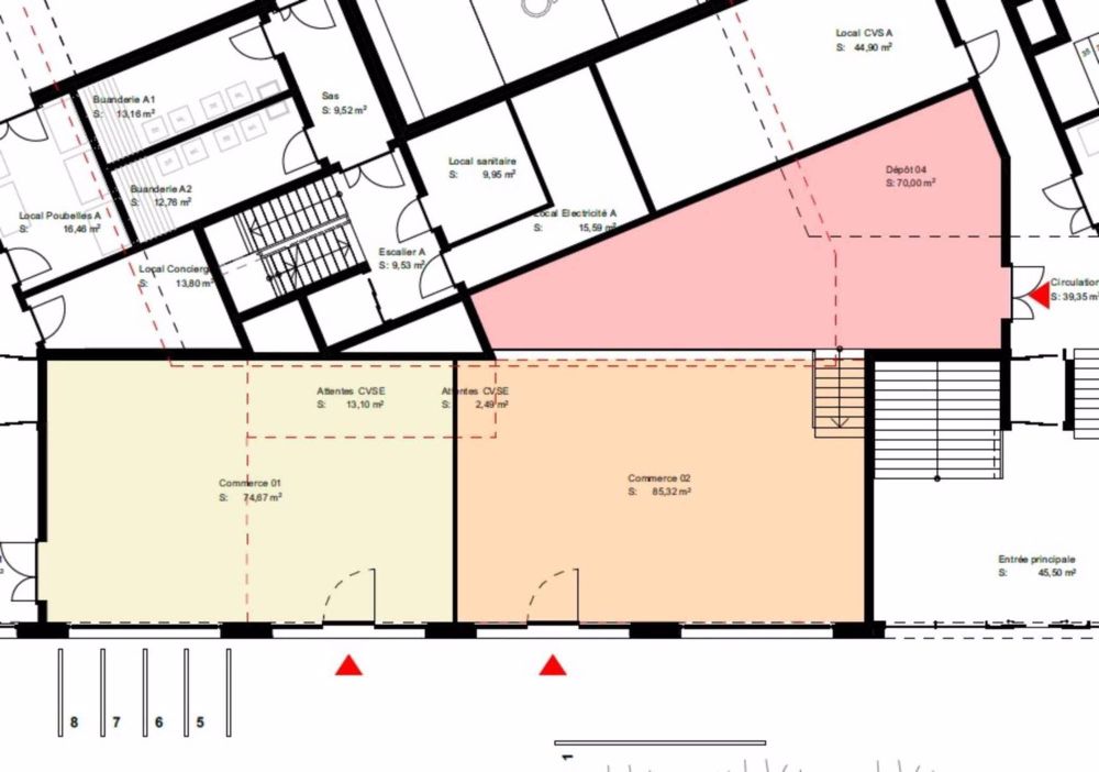 In der Nähe des Bahnhofs Renens im Angebot - helle Fläche von 88 m2 in der Arcade mit schönen Auslagen, großes Volumen - Bild 5