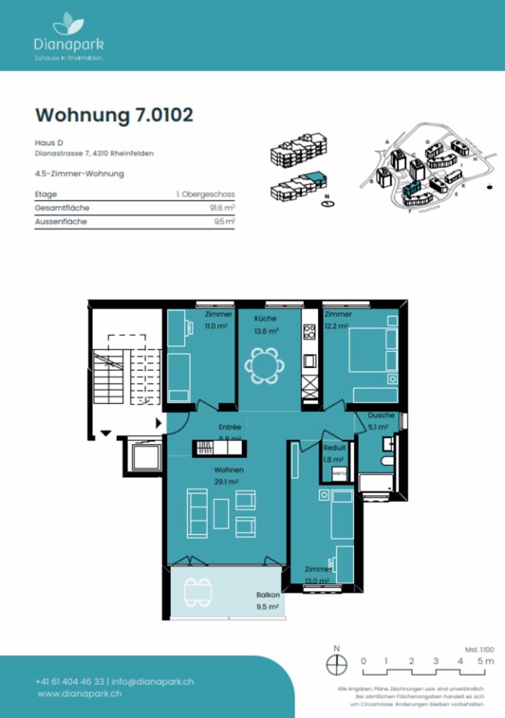 Erstbezug von 3.5 bis 4.5-Zimmer-Wohnungen im Dianapark Rheinfelden! - Bild 8