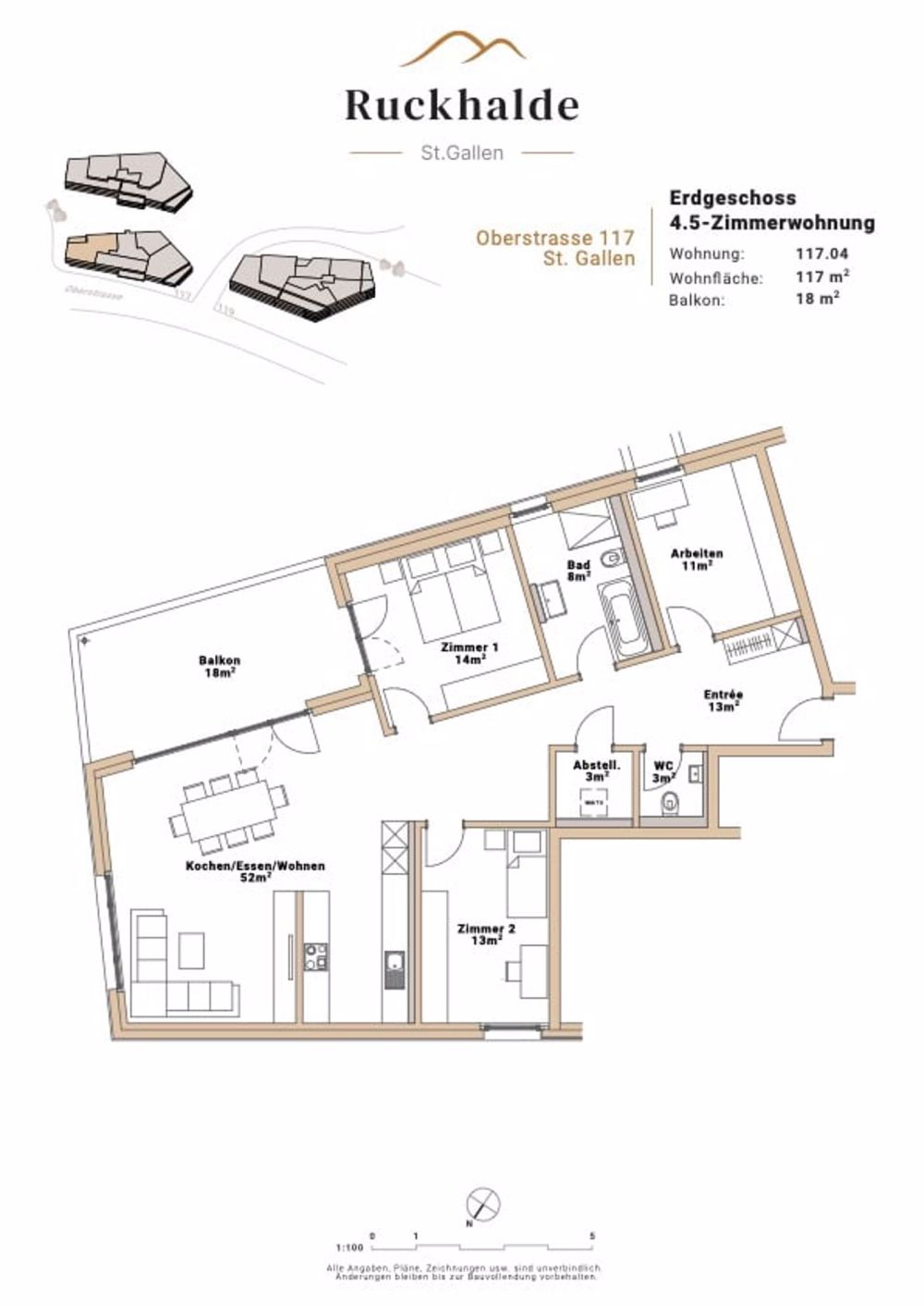 Grosszügige 4.5-Zimmerwohnung mit Balkon und hohem Wohnkomfort - Bild 13