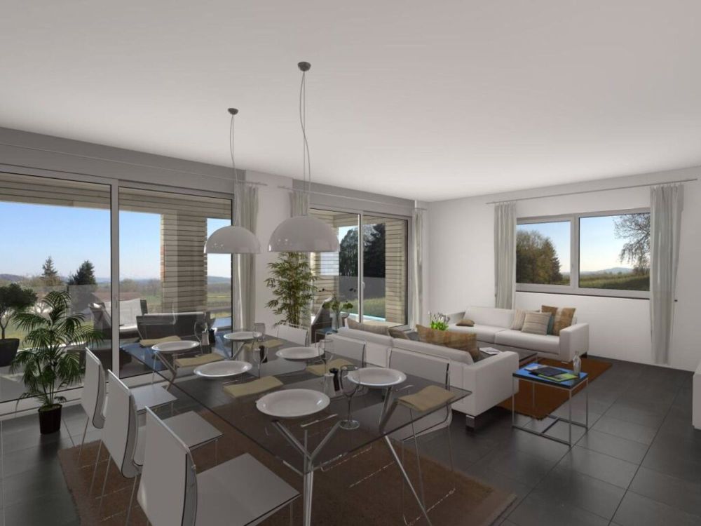 Chambres meublées dans un magnifique appartement de 5,5 pièces à Châtel-St-Denis - Bild 1