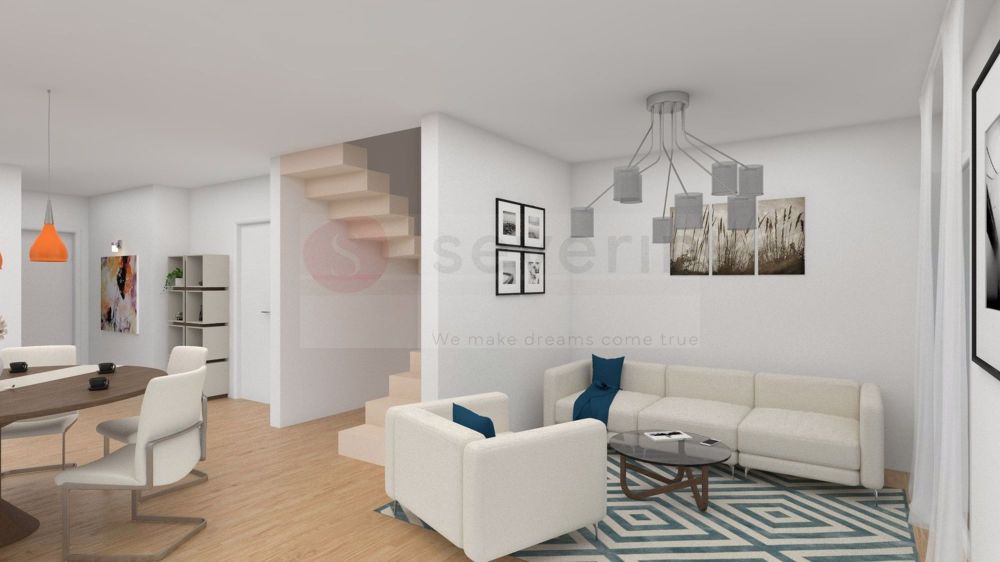LANDHAUSIDYLLE RÜDLINGEN: 5 WOHNUNGEN 3.5/4.5 ZIMMER INKL TGPP. - WOHN-/ESSBEREICH