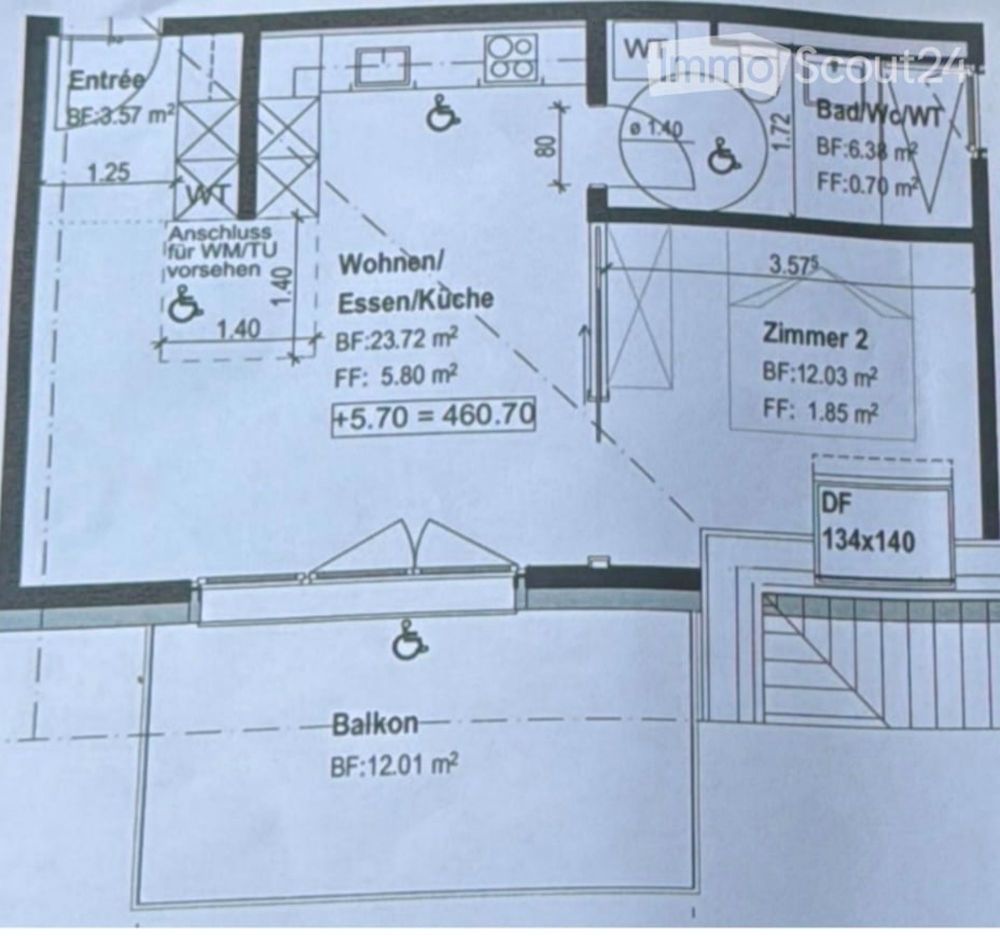 Moderne 2.5-Zimmer-Neubau-Wohnung mit Balkon in Rickenbach Sulz - Bild 1