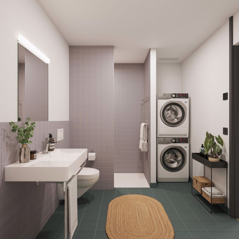 2½-Zimmer-Wohnung – SCALA: Natürlich urban Wohnen - Visualisierung Badezimmer