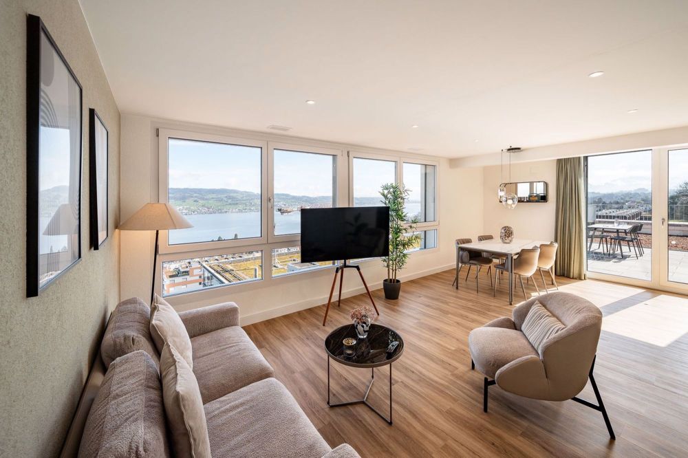 Neubau-Apartments mit Designer Möblierung und voller Seesicht in Horgen/Zürich/Zug/Pfäffikon. - Bild 11