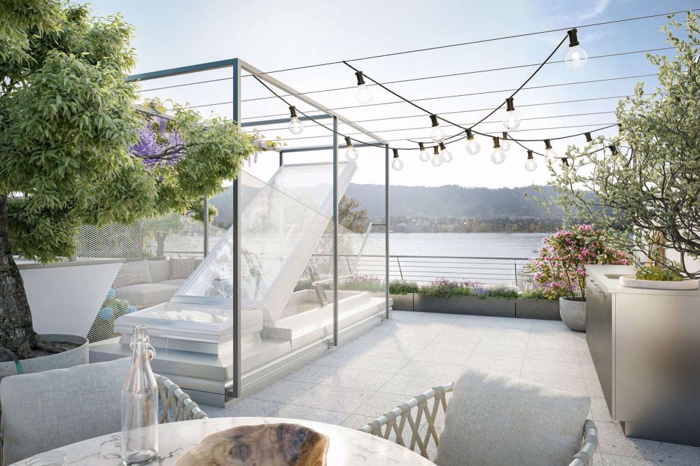 3.5 Zimmer Dachwohnung mit eigener Terrasse - SEESICHT - Bild 1