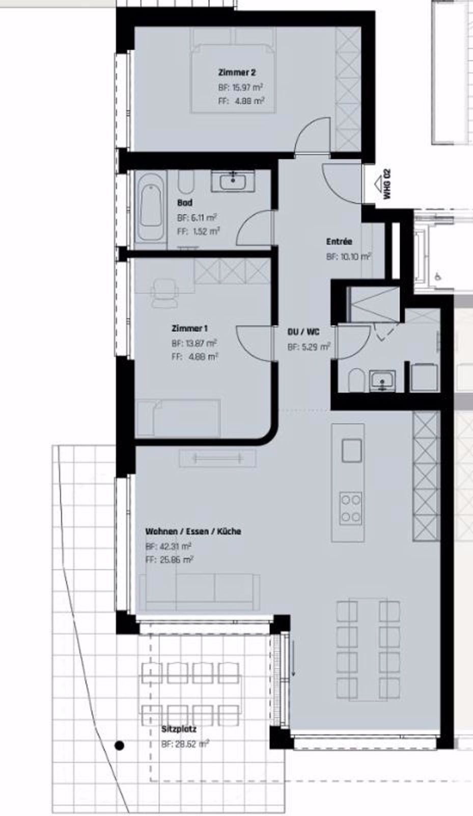 attraktive 3.5-Zimmerwohnung im EG - Bild 1