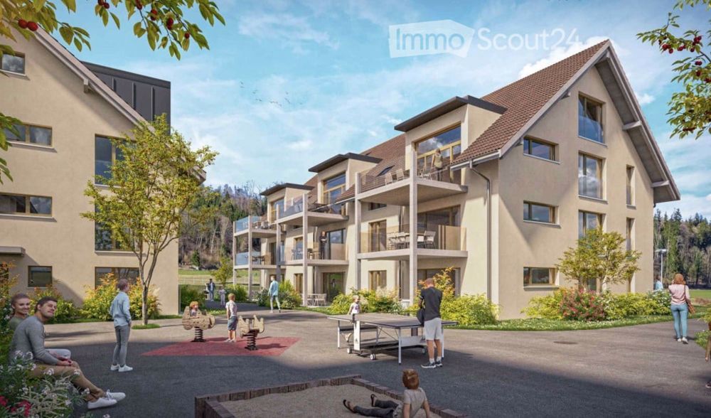 Moderne 3.5-Zimmer-Wohnung in ruhiger Neubauanlage in 3634 Thierachern - Bild 1