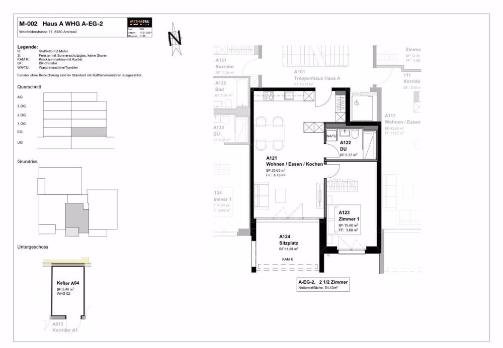 2 ½ Zimmer-Wohnung in Amriswil mieten - Bild 4