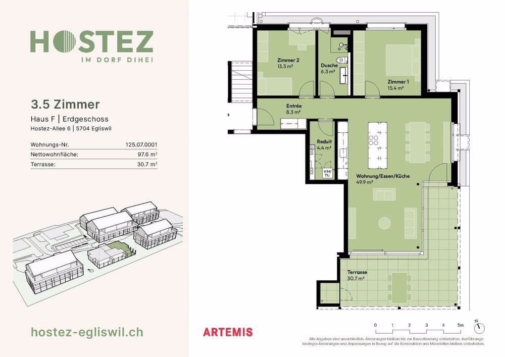 Erstvermietung Überbauung Hostez - im Dorf dihei - Bild 8