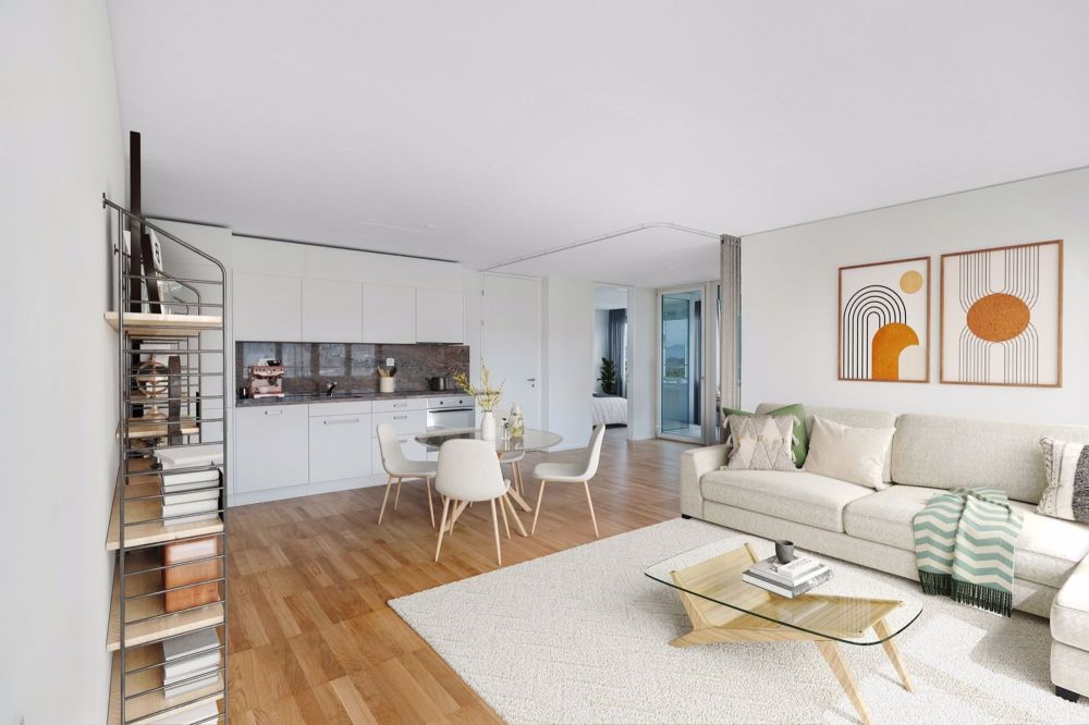 MIETEN OHNE KAUTION - Zwhatt ist Stadt, ist Land, ist Leben - Küche/Wohnraum (Musterbild)