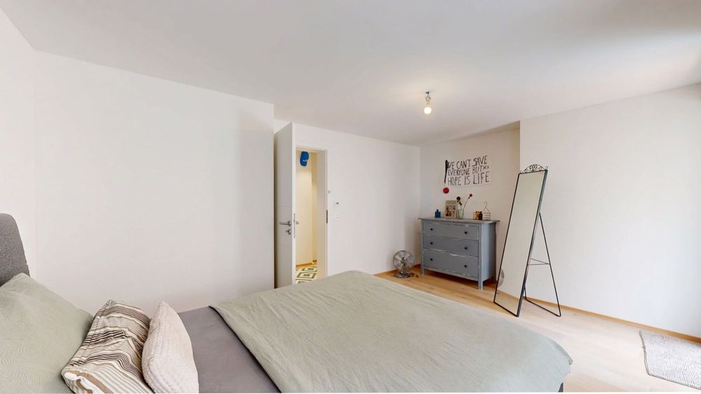 Moderne 3.5-Zimmer-Wohnung mit Balkon und Aussenparkplatz - Zimmer 1