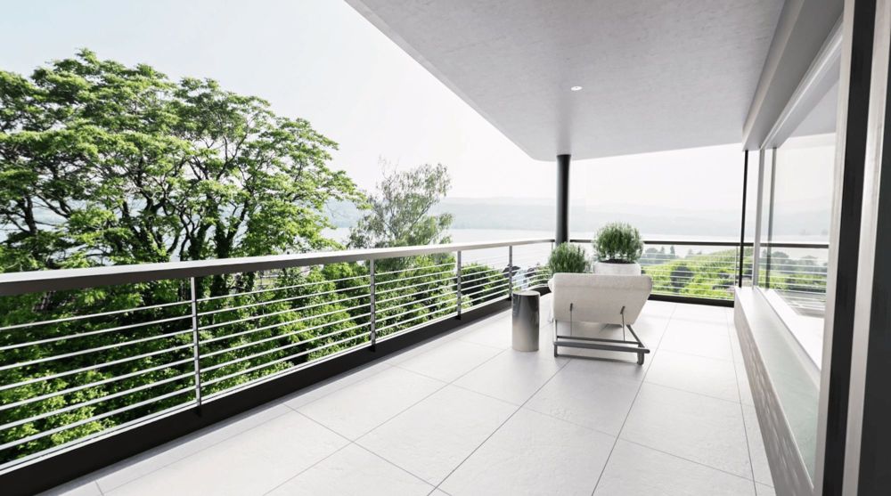 Exklusiver Erstbezug - Neubauwohnungen in Feldmeilen mit Seesicht - Terrasse Richtung Zürich
