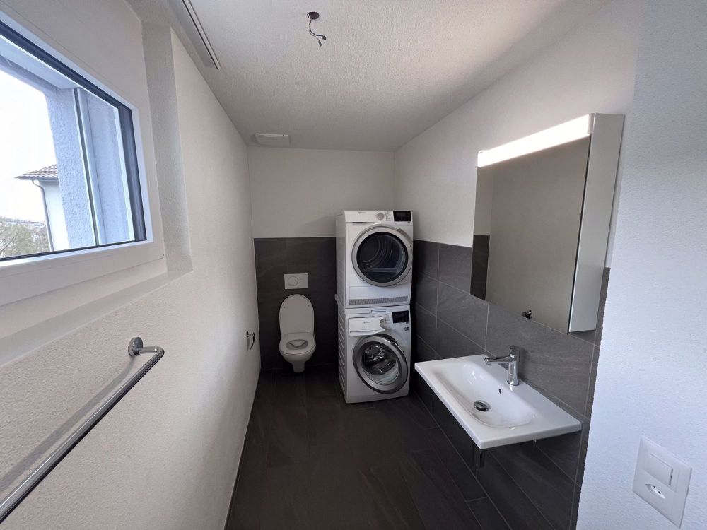 Traumwohnung mit riesiger Dachterrasse mit Abendsonne - Sep. WC -und Waschturm