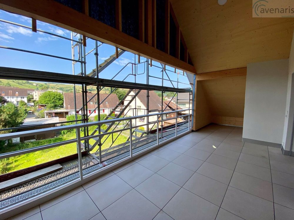 Ihr neues Zuhause im Herzen von Magden: Moderne Wohnungen mit Stil - überdachte Terrasse