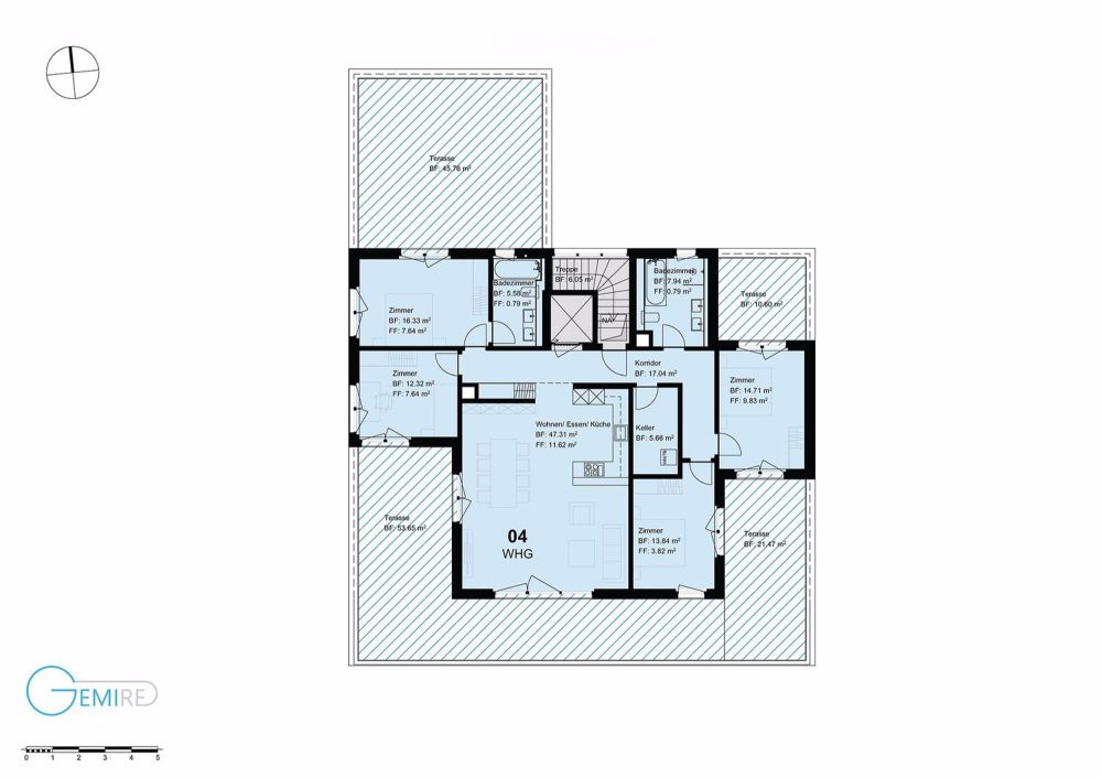 NEUBAU: Exklusive 5,5-Zimmer-Attikawohnung mit Terrassen & 360°-Panorama - Bild 2