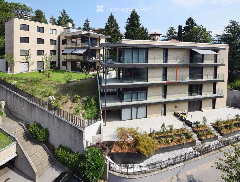 3.5 locali in zona Lugano - Castausio con ampio terrazzo - II piano - Bild 1