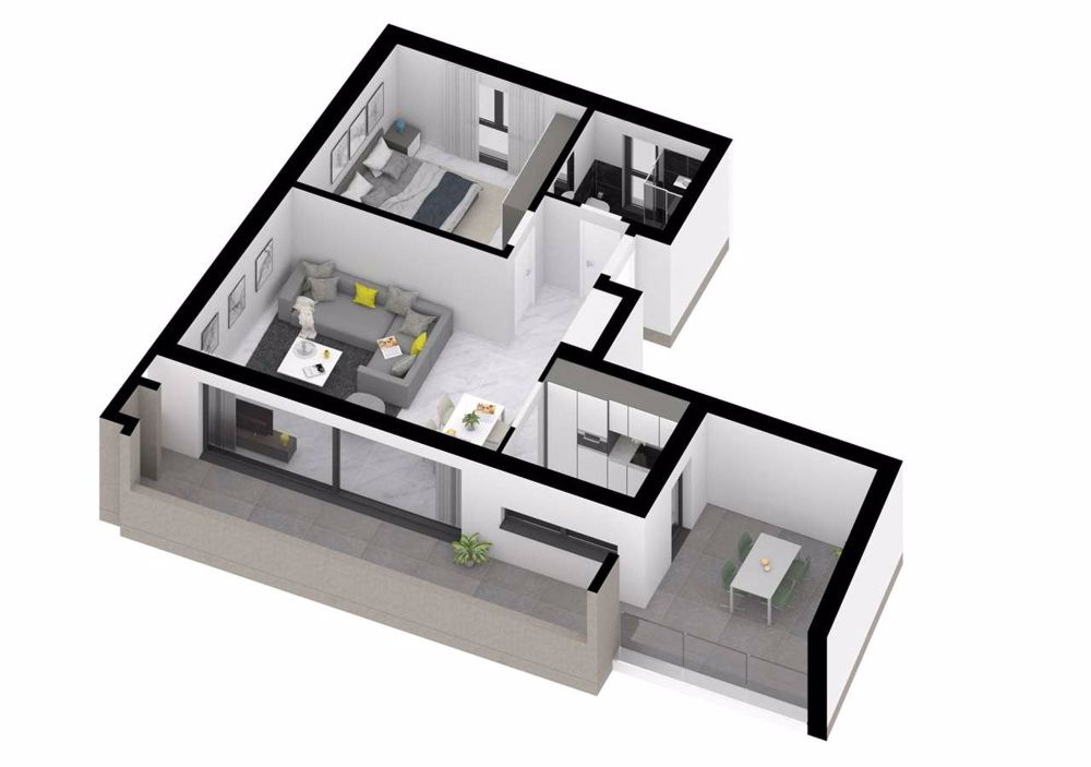 2,5 Zimmer mit großer Terrasse/Garten - Neubau - Bild 12