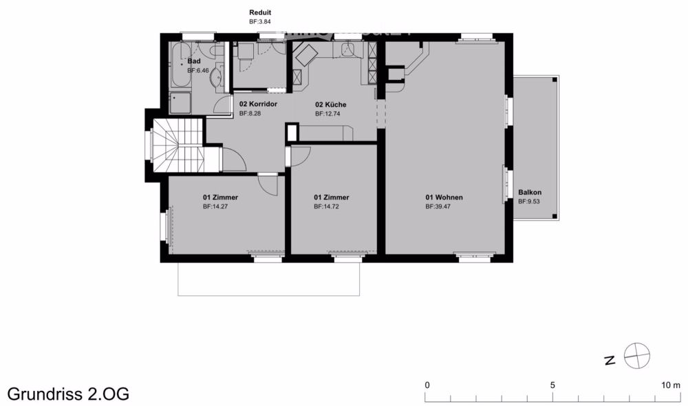Erstvermietung: Sanierte 3.5-Zi.-Wohnung, 100 m², 2. OG - Bild 3