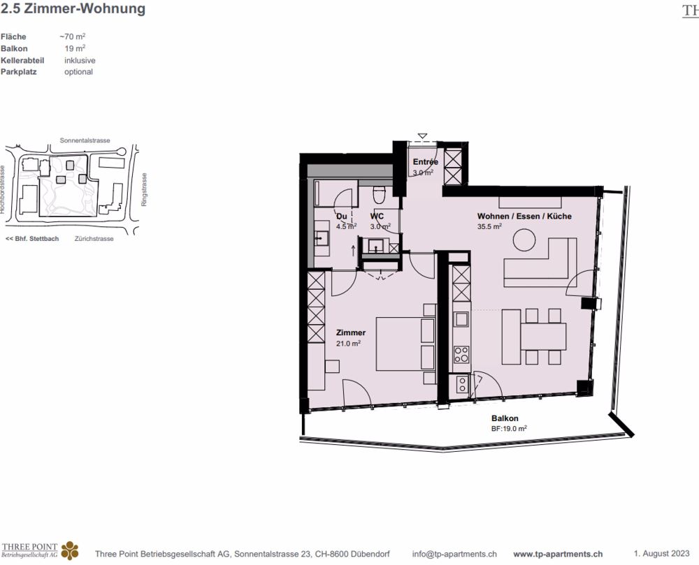 2 ½ Zimmer-Wohnung in Dübendorf mieten - Bild 8