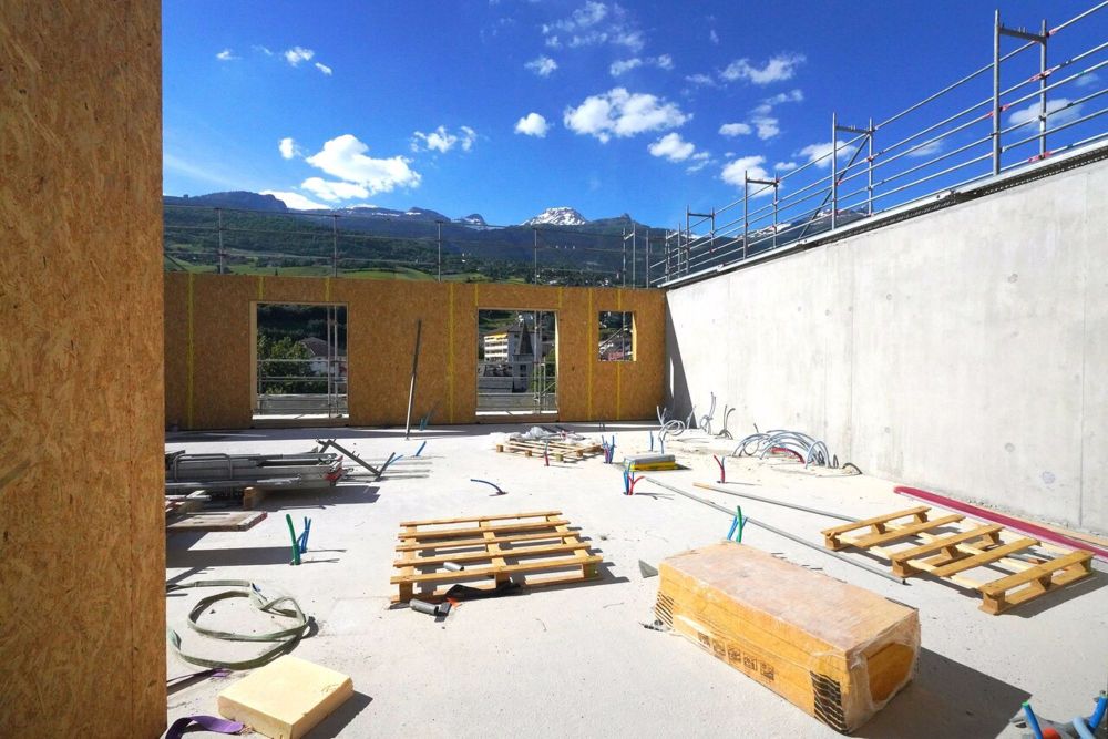 ATTIQUE D'EXCEPTION DE 4.5 PCES CENTRE-VILLE DE SIERRE - Avancement des travaux