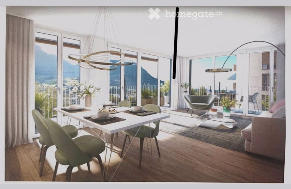 Moderne 3.5-Zimmer-Neubau-Wohnung mit Balkon und Aussicht in Goldau - Bild 1