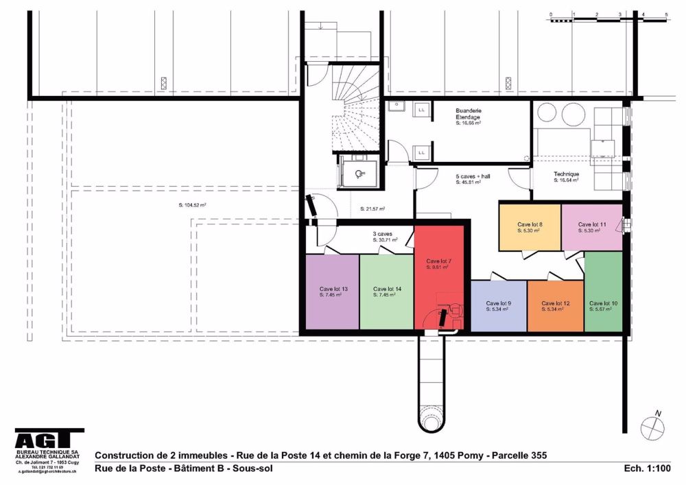 Zu vermieten in Pomy das letzte 3 1/2 Zimmer auf der 1. Etage mit 2 Balkonen - sous-sol