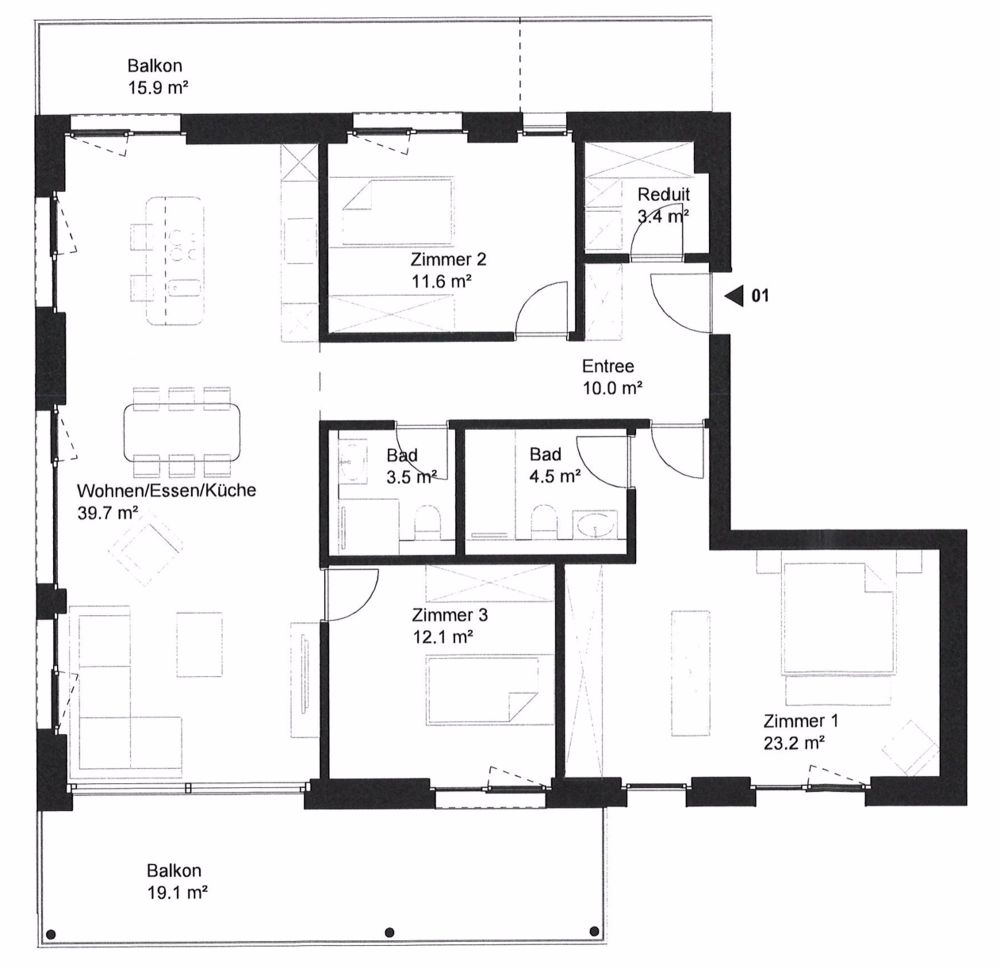 Stilvolle 4.5-Zimmer Wohnung mit 2 Terrassen, E-Mobility Parking & Weitblick über Birmensdorf - Bild 4